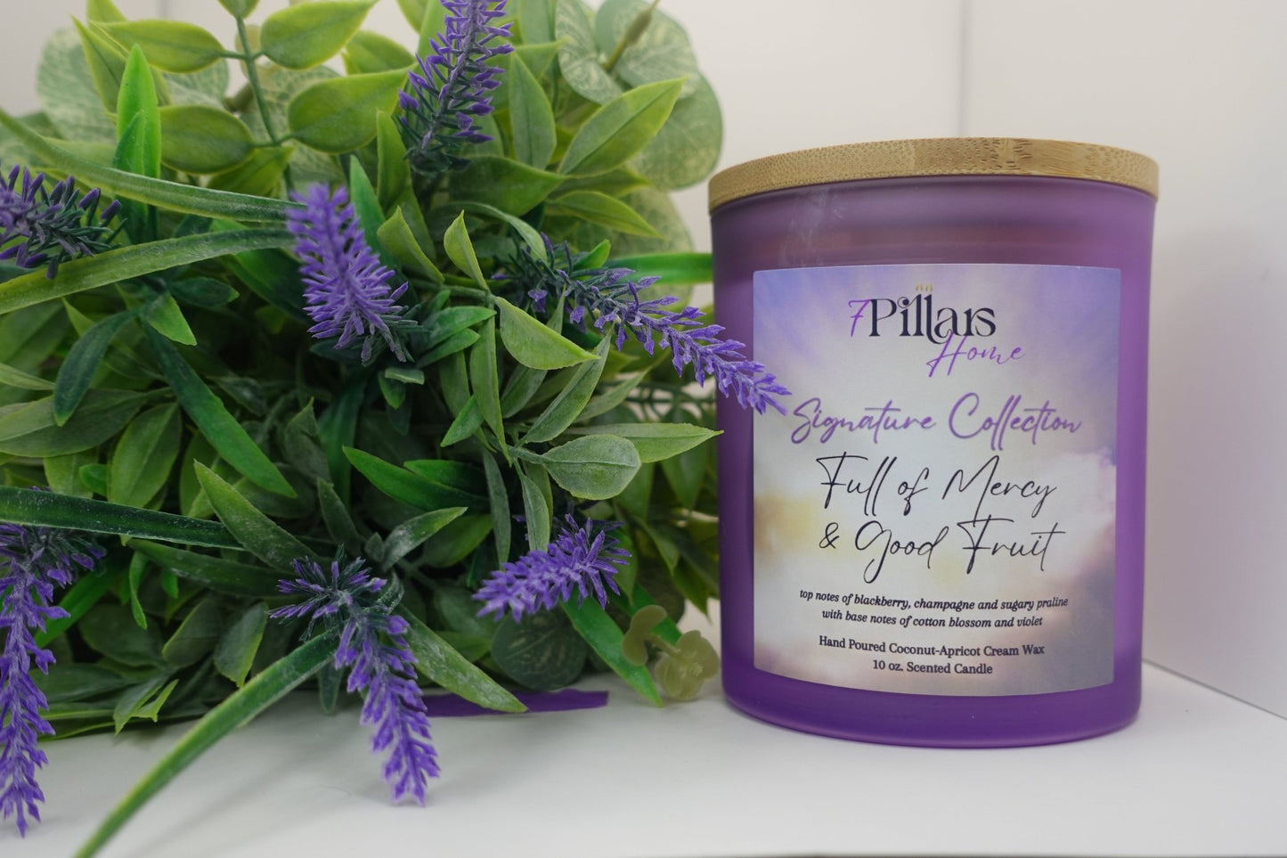 Full of Mercy & Good Fruit Candles (Pillar 5)